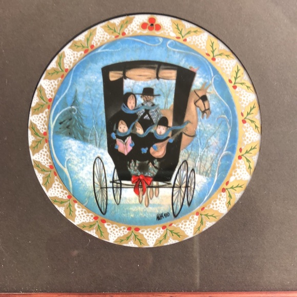 P Buckley Moss Set of 3 Ornaments in Custom Frame - Picture 8 of 17